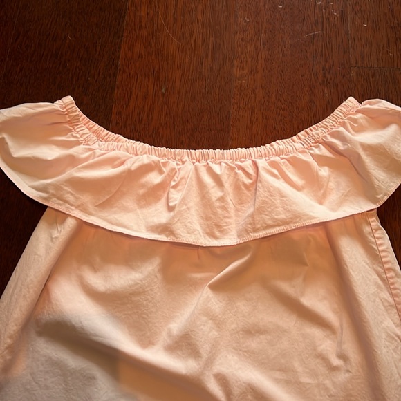 Light pink off the shoulder mini dress - Picture 2 of 5